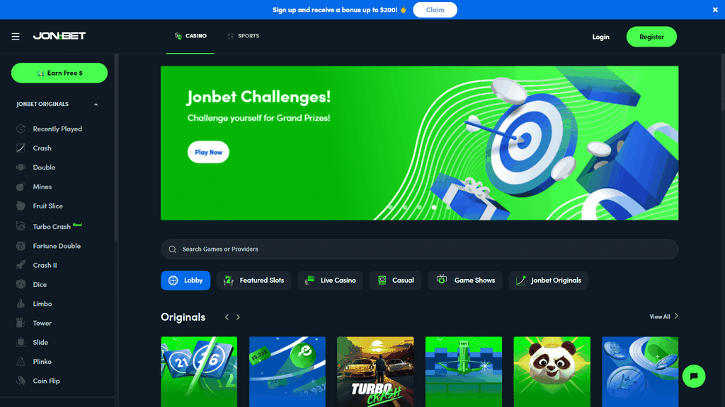 Incentives and promotions at Jonbet